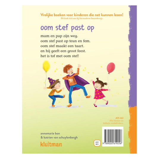 Uitgeverij kluitman lees lees lees oom stef past op (avi-m3)