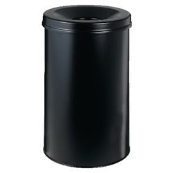 Prullenbak atlanta 49,2 x 31,5cm 30,9 l brandblusdeksel zwart