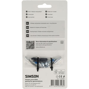 Simson v-brake remmenset geschikt als voor- en achterrem