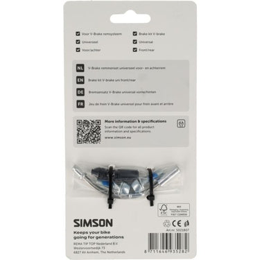 Simson remmenset v-brake voor- en achterrem