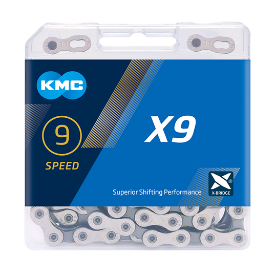 KMC X9 Silver Grey Bike Chain
