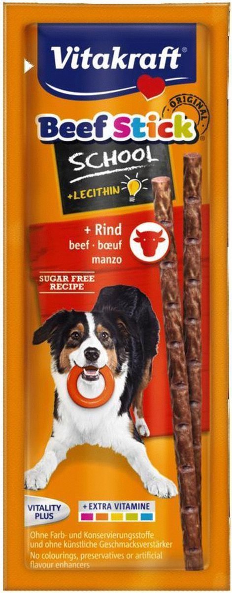 Vitakraft beefstick school - hond - snack - 10 sticks