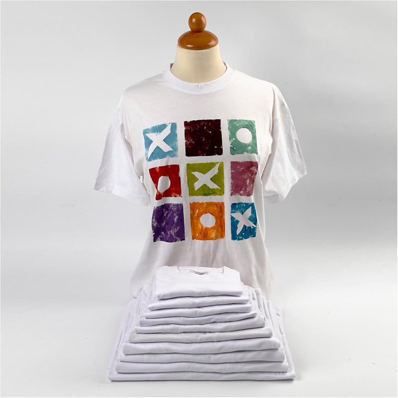 Load image into Gallery viewer, Creativ company t-shirt wit met ronde hals katoen, 3-4 jaar
