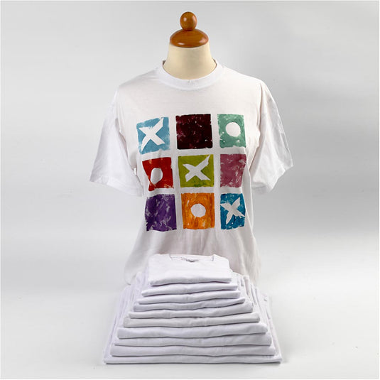 Creativ company t-shirt wit met ronde hals katoen, 3-4 jaar