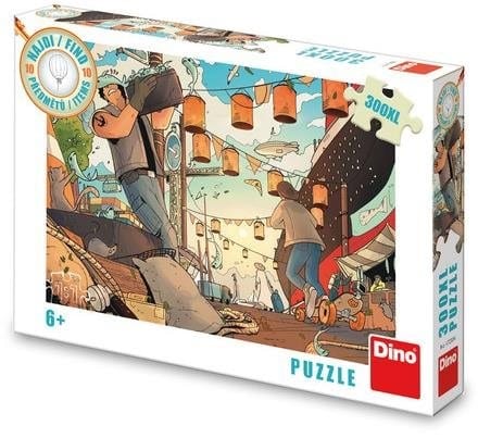 Dinotoys dino puzzel van een vissershaven - 300 stukjes