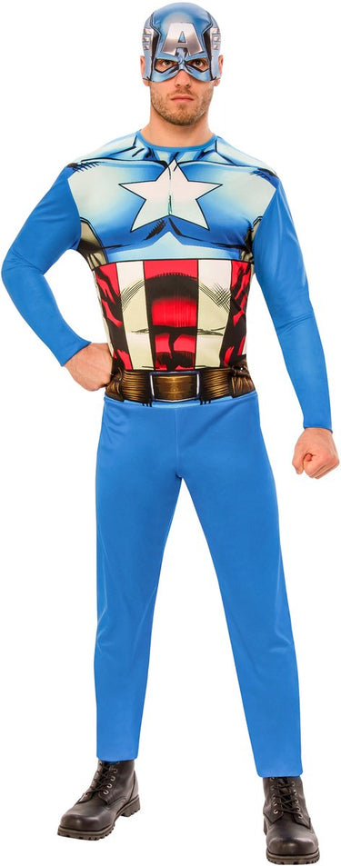 The avengers captain america kostuum voor volwassenen - verkleedkleding - maat xl - carnavalskleding