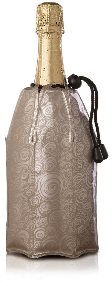 Vacuvin vacu vin active cooler champagnekoeler platinum – flexibele champagnekoeler – koelt in 5 minuten – herbruikbaar
