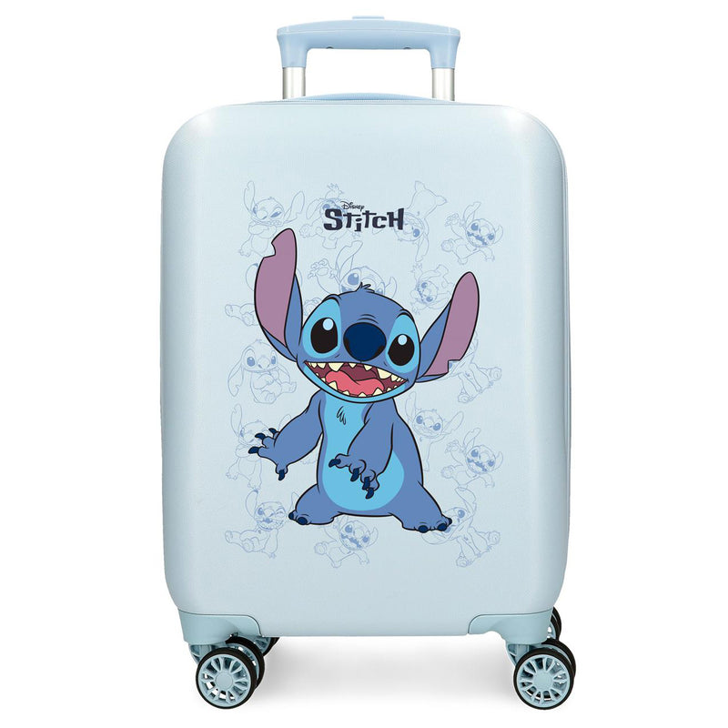 Load image into Gallery viewer, Trolleykoffer happy stitch blauw, 50cm
