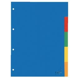 Gekleurde tabbladen kangaro pp a405 120 micron a4 5delig 4-gaats bedrukt