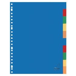 Gekleurde tabbladen kangaro a410m pp a4 120 micron 10delig 23gaats venster