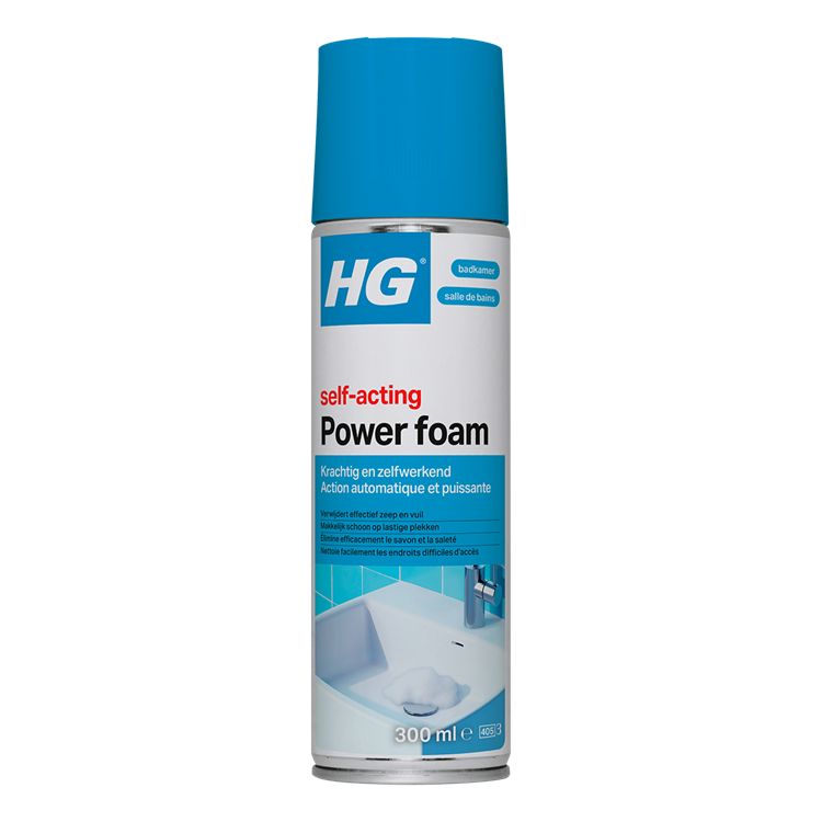 Load image into Gallery viewer, Hg - badkamer - badkamerreiniger - power foam badkamer - zelf-activerend - 300 ml - 1 stuk
