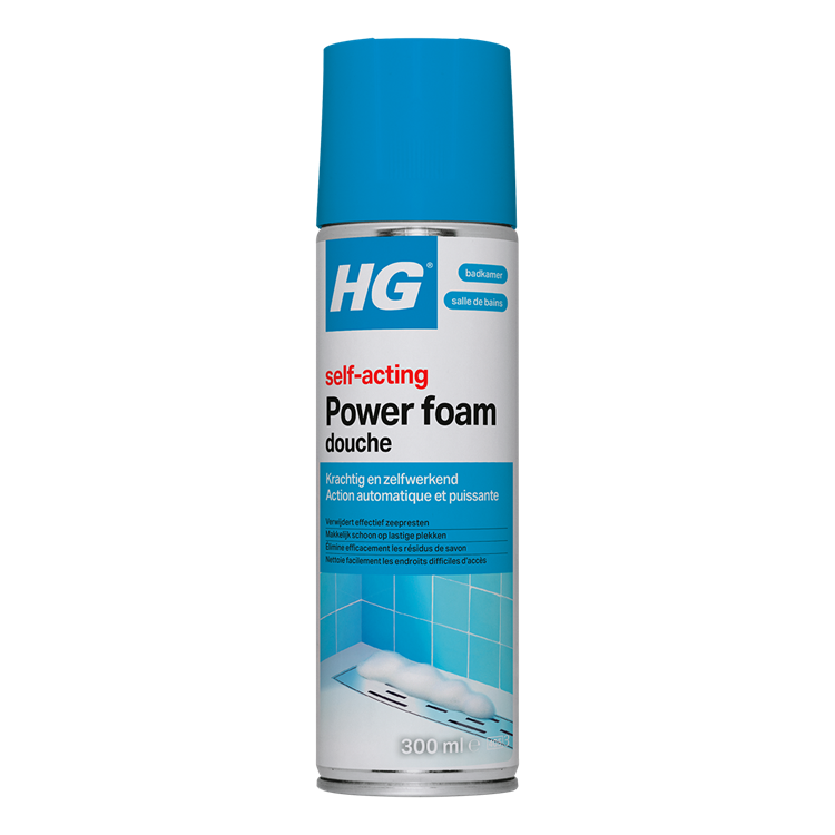 Load image into Gallery viewer, Hg - badkamer - badkamerreiniger - power foam douche - zelf-activerend - 300 ml - 1 stuk
