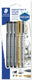 Staedtler design journey - pigment liner set 3 stuks + 2 metallic markers