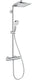 Hansgrohe crometta e - showerpipe - 240mm - 1 straalfunctie - chroom - met thermostaat