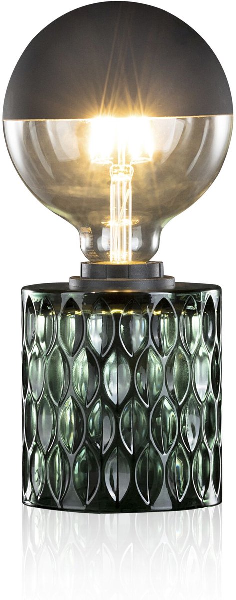 Pauleen led tafellamp crystal magic - e27 - max. 20w - woonkamer, slaapkamer eetkamer - groen