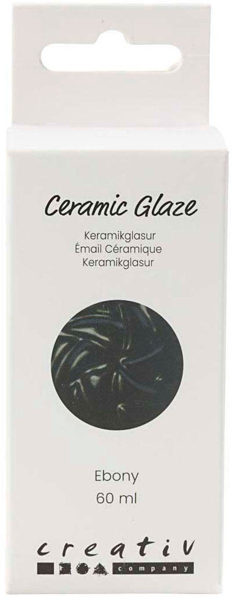 Load image into Gallery viewer, Creativ company keramiek glazuur 984-1101 c dekkend ebony - 60ml
