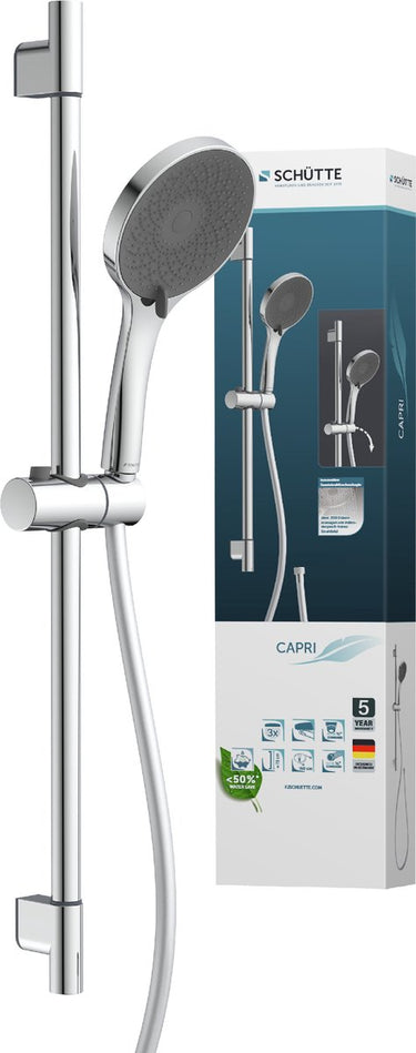 Schütte capri doucherail set - 3 standen - chroom
