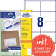 Merkloos sans marque universele etiketten avery zweckform 3426 105x70mm wit