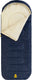 Abbey camp slaapzak - pilotmodel - blauw - 220x85 cm - extra ruim