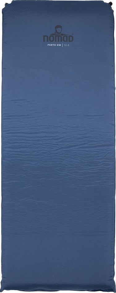 Nomad ® perth xw 10.0 | slaapmat zelfopblazend | 198 x 76 | 10 cm dikte | donkerblauw | comfortbal kamperen | extra breed | incl hoes