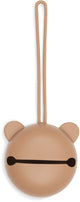 Jollein speenhouder - siliconen speendoosje - 7cm - light terra