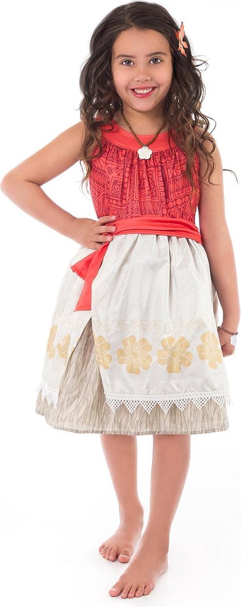 Little adventures - vaiana moana jurk - maat 116 128