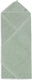 Jollein - badcape badstof 100x100cm - baby handdoek met badcape, omslagdoek, badponcho - ash green