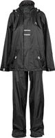 Ralka regenpak waterdicht ademend - junior - reflectie - zwart - 164
