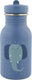 Trixie thermos drinkfles - mrs. elephant - rvs waterfles voor kinderen - lekvrije fles - 350ml - blauw
