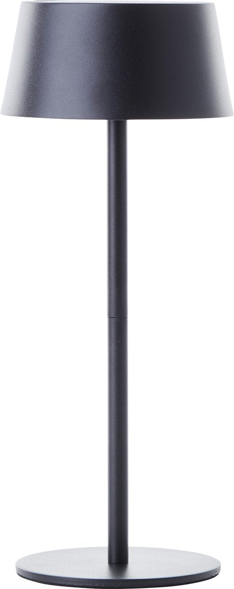 Brilliant picco - oplaadbare solar tafellamp - buiten - led 4w 3000k - 3 stepdim - ip44 - zwart
