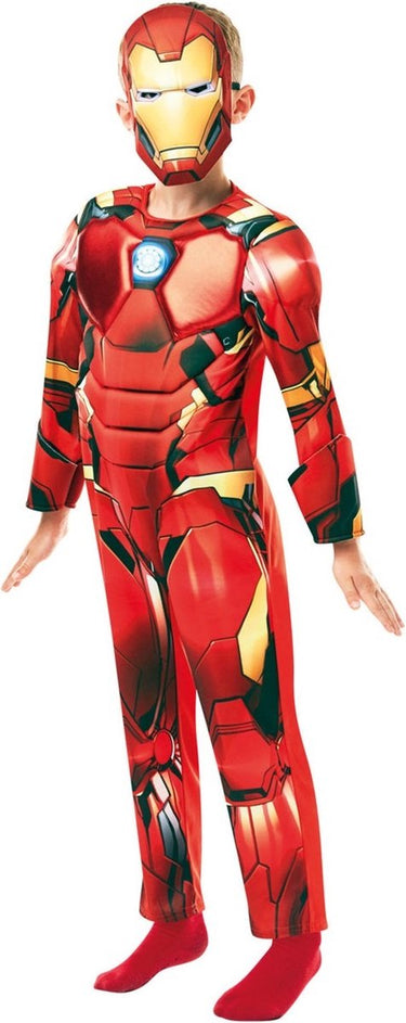 Rubies rubie's kostuum marvel - iron man jongens rood maat 104
