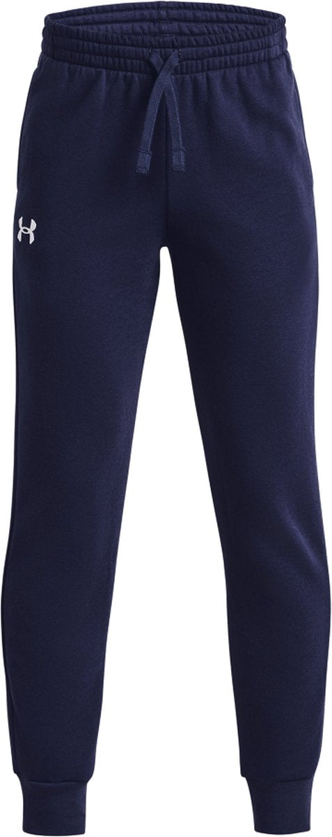 Under armour ua rival fleece joggers unisex sportbroek - navy - wit
