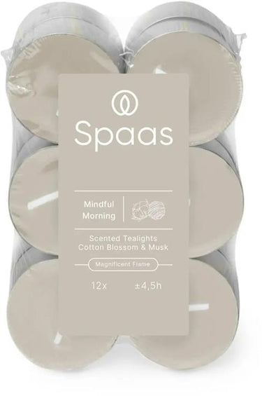 Spaas 1074082 - 12 geurtheelichten - mindful morning | 10 stuks