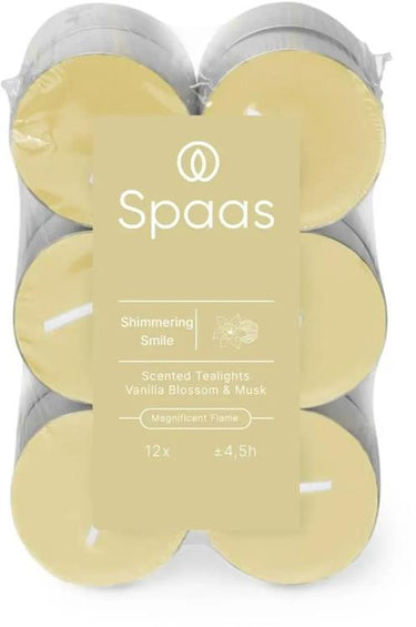 Spaas 1074084 - 12 geurtheelichten -shimmeringsmile | 10 stuks