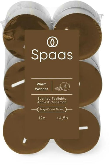 Spaas 1074083 - 12 geurtheelichten - warm wonder | 10 stuks