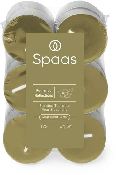 Spaas 1074080 - 12 geurtheelichten - romantic reflections | 10 stuks