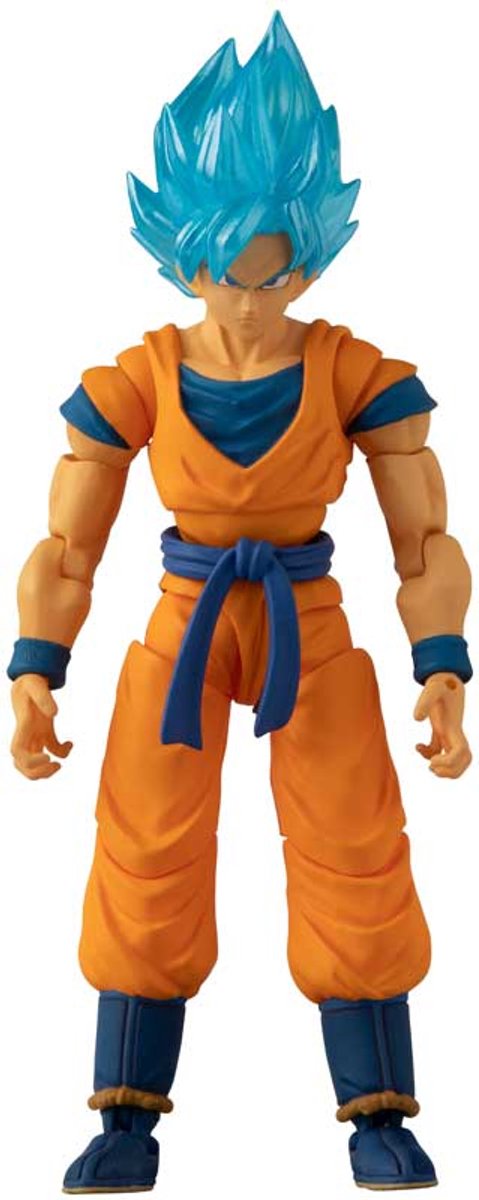 Bandai namco bandai dragon ball actiefiguur blue goku - anime speelgoed.