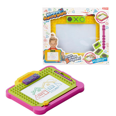 Toi-toys stationary magnetisch tekenbord blocks met accessoires 2 assorti