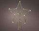 Lumineo piek ster met 12 led lampen werkt op batterij met timer.