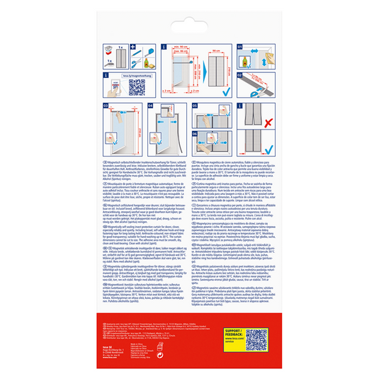 Tesa 1074286 - insect stop magnetisch gordijn90cm x 220cm | 1 stuks