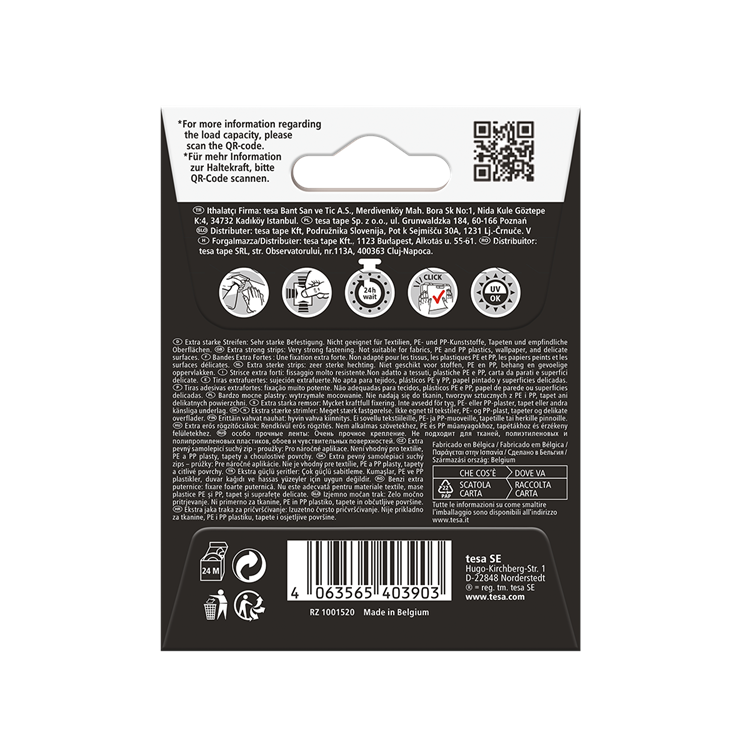 Load image into Gallery viewer, Tesa 1074184 - ultra power lock strips | 6 stuks
