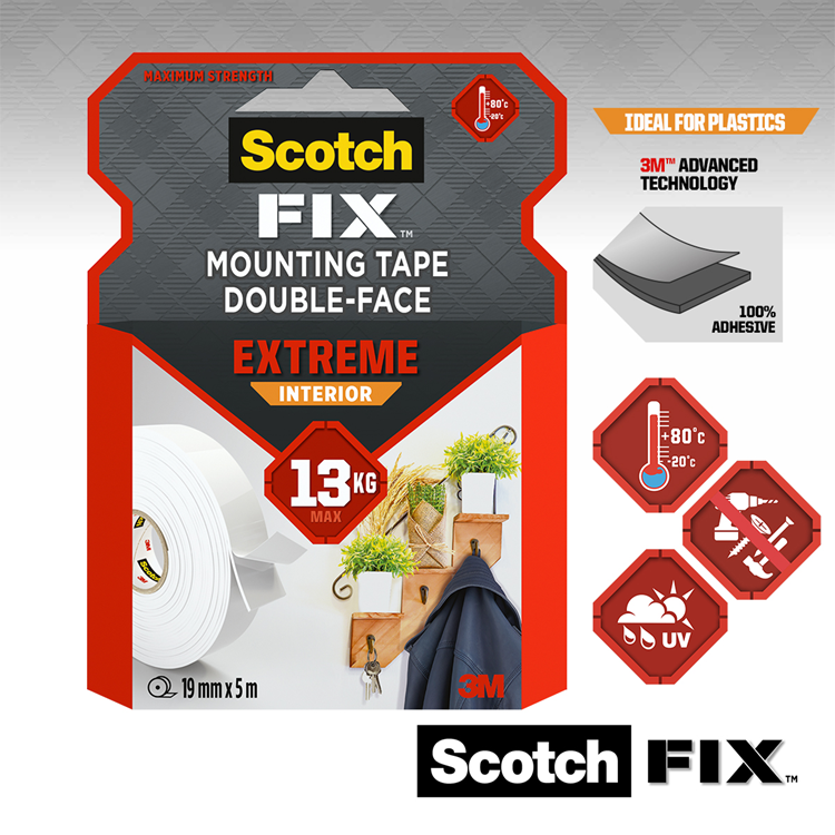 Load image into Gallery viewer, 3m 1071424 - scotch-fix extr interior mont.tape 19mmx5m, 1 rol pack | 12 stuks
