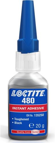 Loctite snellijm zwart 480 20gr