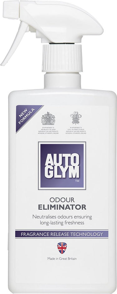 Autoglym geurverwijderaar 500ml neutraliseert – hardnekkige geuren – voor stoelen, tapijt matten – 500 ml