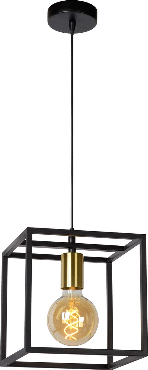 Lucide ruben - hanglamp - 1xe27 - zwart