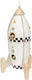 Classic world houten bouw raket, 51dlg.