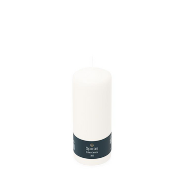 Spaas 1074086 - cilinderkaars 60 150 - wit | 12 stuks