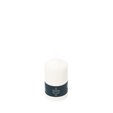 Spaas 1074089 - cilinderkaars 60 100 - wit | 12 stuks
