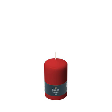 Spaas 1074090 - cilinderkaars 60 100 - rood | 12 stuks