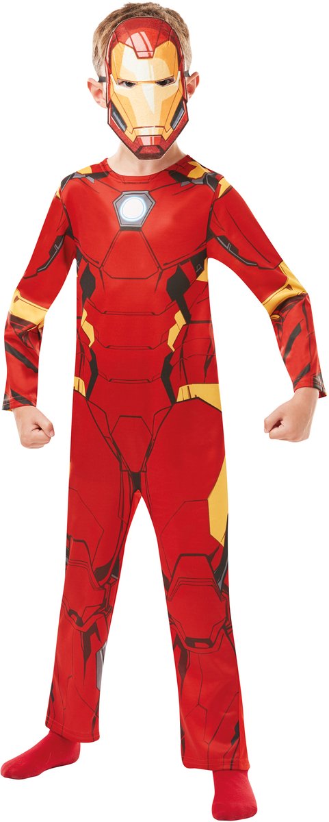 Rubies rubie's verkleedpak avengers assemble iron man junior rood mt 128
